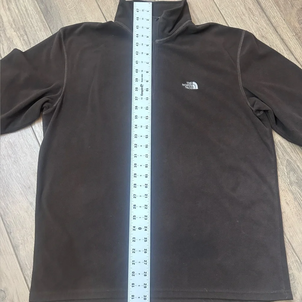 The North Face Jacket Mens XL Brown TKA 100 Quarter Zip Men's Xl